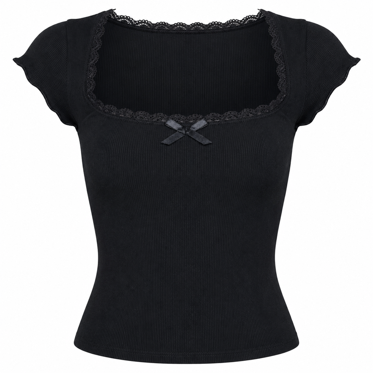 Cottage Lace Trim Baby Tee