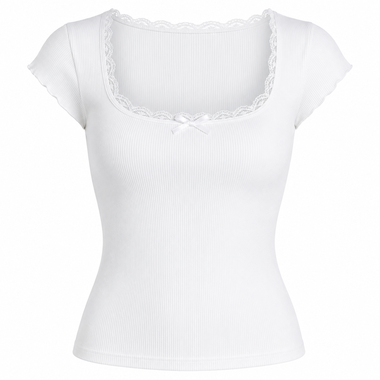 Cottage Lace Trim Baby Tee
