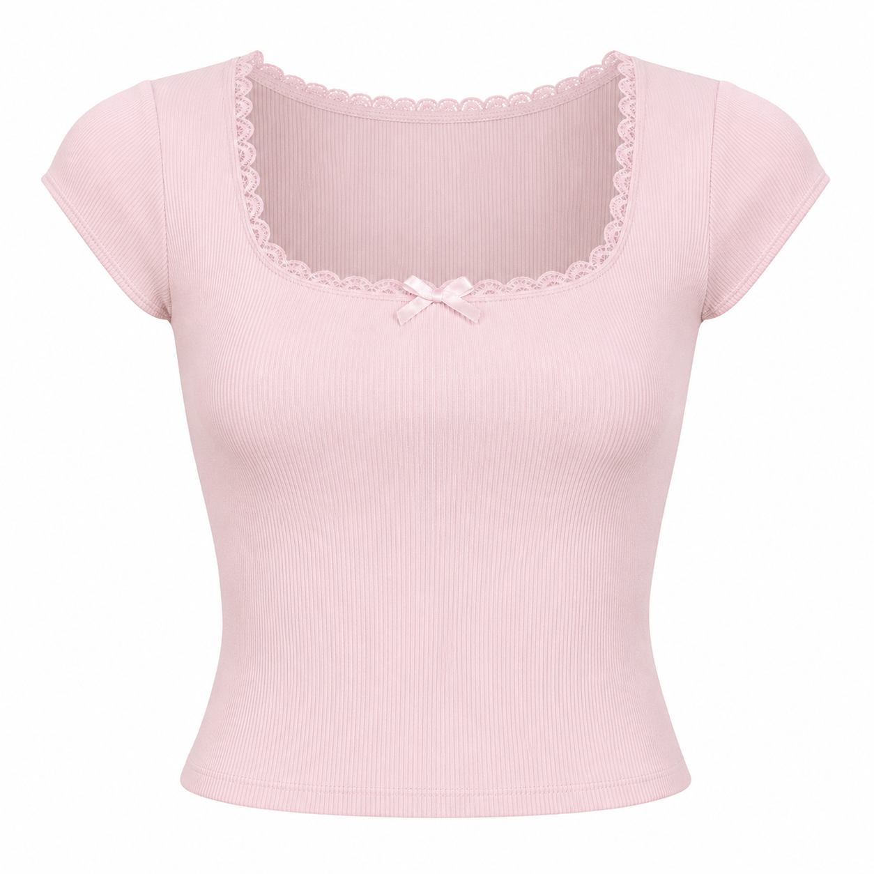 Cottage Lace Trim Baby Tee