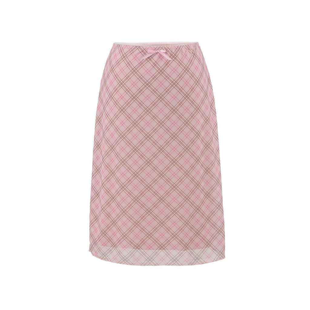 Romy Bow-Knit Polka Skirt
