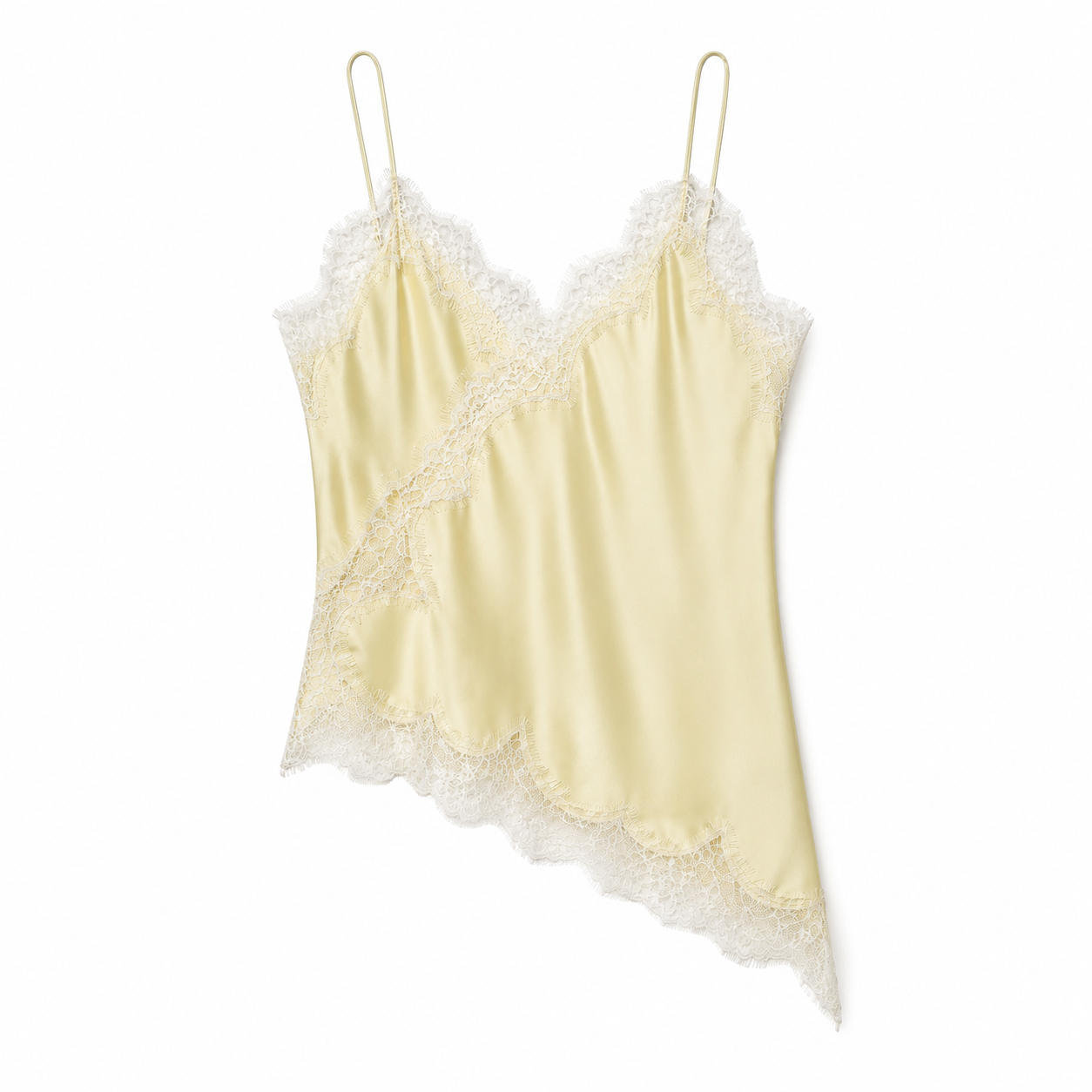 Mira Asymmetric Lace Slip Top